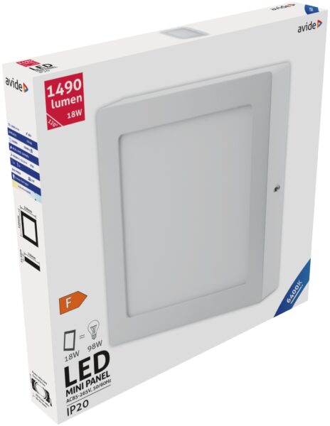 Avide LED Falra Szerelhető Négyzetes Mennyezeti Lámpa ALU 18W CW 6400K | BR (SKU:ACSMCW-S-18W-ALU) Egyéb Avide LED Falra Szerelhető Négyzetes Mennyezeti Lámpa ALU 18W CW 6400K | BR (SKU:ACSMCW-S-18W-ALU) Egyéb
