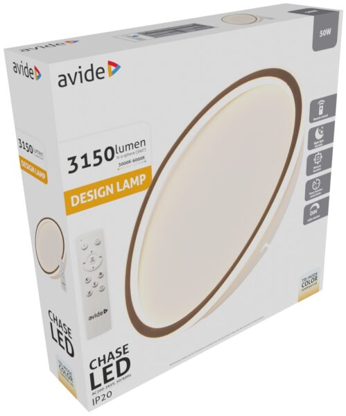 Avide Design Mennyezeti Lámpa Chase RF Távirányítóval | BR (SKU:ADO3S-CHA-2.4G) Mennyezeti Avide Design Mennyezeti Lámpa Chase RF Távirányítóval | BR (SKU:ADO3S-CHA-2.4G) Mennyezeti