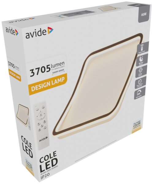 Avide Design Mennyezeti Lámpa Cole RF Távirányítóval | BR (SKU:ADO3S-COL-2.4G) Egyéb Avide Design Mennyezeti Lámpa Cole RF Távirányítóval | BR (SKU:ADO3S-COL-2.4G) Egyéb