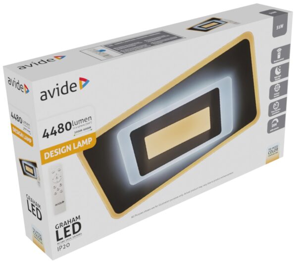 Avide Design Mennyezeti Lámpa Graham RF Távirányítóval | BR (SKU:ADO3S-GRA-2.4G) Mennyezeti lámpák Avide Design Mennyezeti Lámpa Graham RF Távirányítóval | BR (SKU:ADO3S-GRA-2.4G) Mennyezeti lámpák
