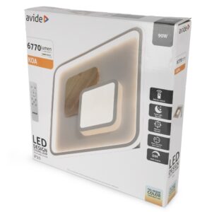 Avide Design Mennyezeti Lámpa Koa 90W RF Távirányítóval | BR (SKU:ADO3S-KOA-2.4G) Mennyezeti