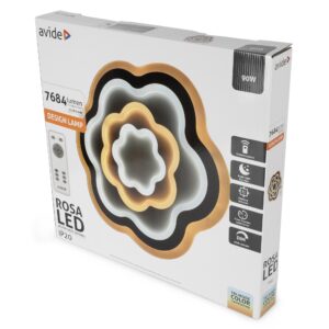 Avide Design Mennyezeti Lámpa Rosa 90W(45+45) RF Távirányítóval | BR (SKU:ADO3S-RS-2.4G) Mennyezeti