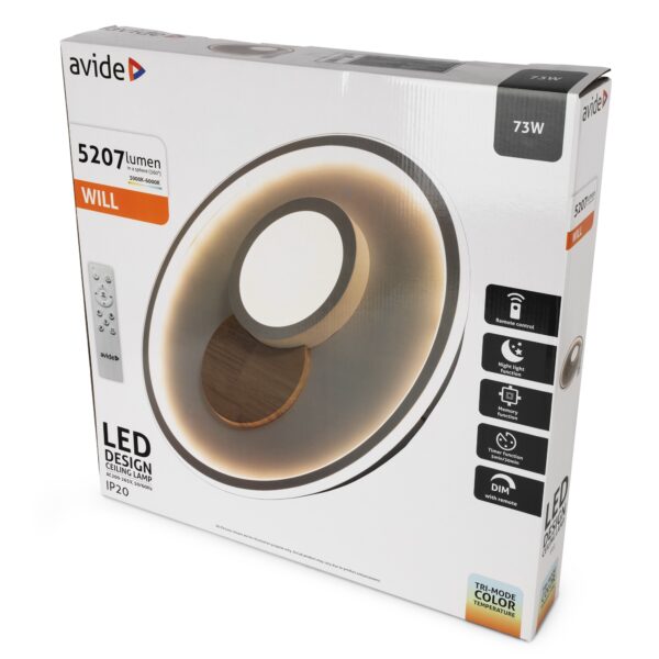 Avide Design Mennyezeti Lámpa Will 73W RF Távirányítóval | BR (SKU:ADO3S-WILL-2.4G) Mennyezeti Avide Design Mennyezeti Lámpa Will 73W RF Távirányítóval | BR (SKU:ADO3S-WILL-2.4G) Mennyezeti