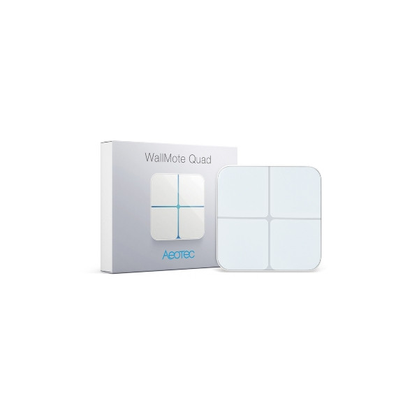 Aeotec WallMote Quad – fali távirányító 4 gombbal – Z-Wave (ZW130) Aeotec ZW130