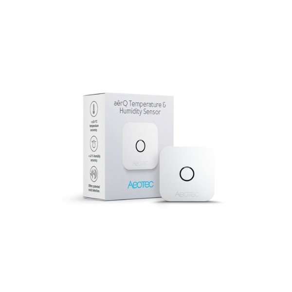 Aeotec aërQ – hőmérséklet- és páratartalom-érzékelő – Z-Wave (ZWA039) Aeotec ZWA039 Aeotec aërQ – hőmérséklet- és páratartalom-érzékelő – Z-Wave (ZWA039) Aeotec ZWA039