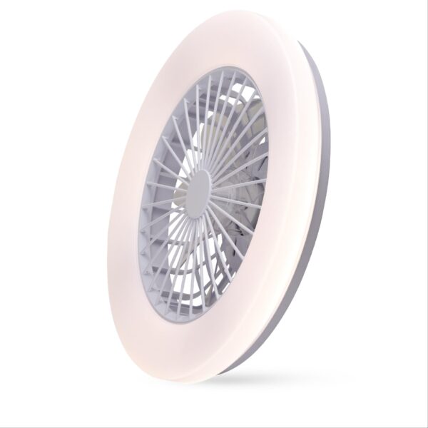 Avide Mennyezeti lámpa ventilátorral Welda CCT+RGBIC, 36W+18W motor, távirányítóval | BR (SKU:AFCLIC-36W-18W-WEL-L) Lámpatestek