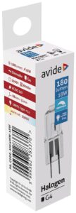 Avide Halogén G4 18W 2000h | BR (SKU:AHG4WW-18W) Kapszula