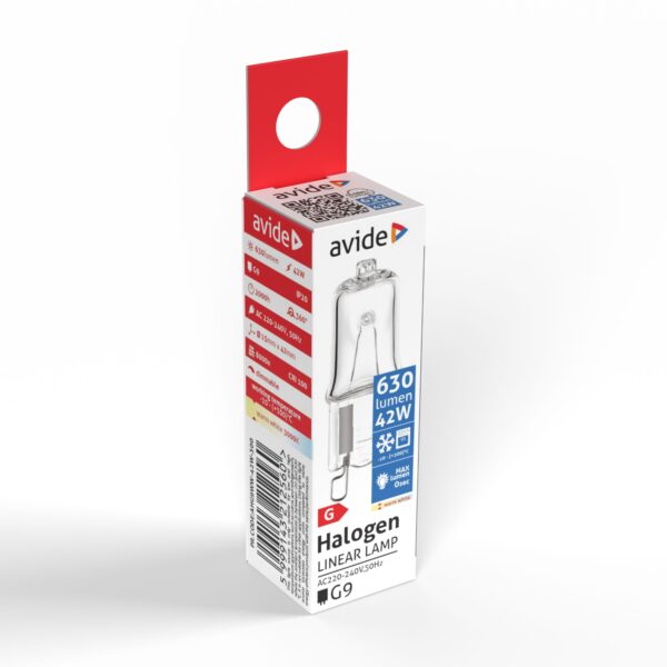Avide Halogén G9 42W 2000h 300°C | BR (SKU:AHG9WW-42W-300) Halogén izzók Avide Halogén G9 42W 2000h 300°C | BR (SKU:AHG9WW-42W-300) Halogén izzók
