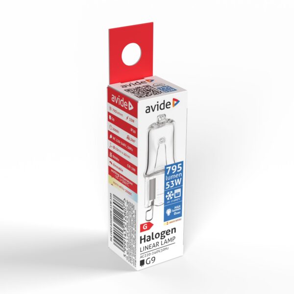 Avide Halogén G9 53W 2000h 300°C | BR (SKU:AHG9WW-53W-300) Halogén izzók Avide Halogén G9 53W 2000h 300°C | BR (SKU:AHG9WW-53W-300) Halogén izzók