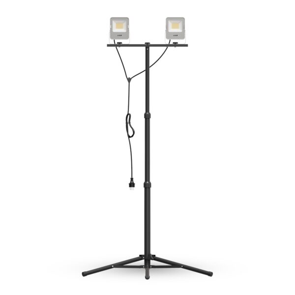 Avide LED Reflektor Ipari SMD 2x30W NW 4000K 2 fej Tripoddal | BR (SKU:AILFLNW-30W-TRIPOD-D) Reflektorok Avide LED Reflektor Ipari SMD 2x30W NW 4000K 2 fej Tripoddal | BR (SKU:AILFLNW-30W-TRIPOD-D) Reflektorok