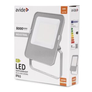 Avide LED Reflektor Ipari SMD 50W NW 4000K 160lm/W | BR (SKU:AILFLNW-50W) Ipari