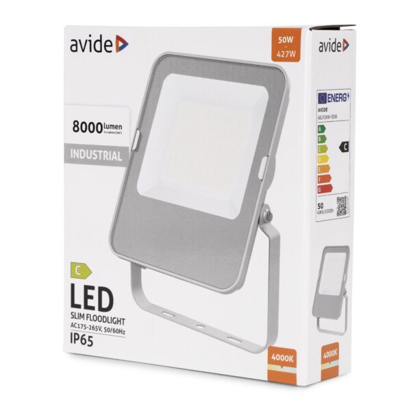 Avide LED Reflektor Ipari SMD 50W NW 4000K 160lm/W | BR (SKU:AILFLNW-50W) Ipari