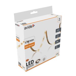 Avide LED Szalag Ágy Szenzor 5V USB 1.2m 3W 3000K Single | BR (SKU:ALBED5V-SEN-3W-S) Szettek
