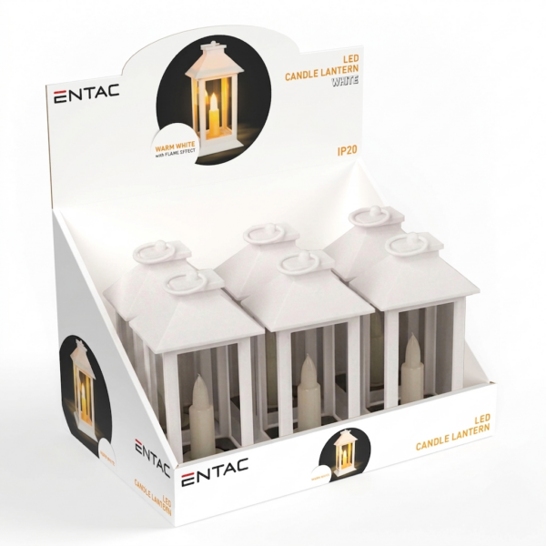 Entac LED Gyertyás Lámpa Fehér 17cm | BR (SKU:ALCL17-W) Világítás