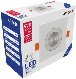 Avide LED Beépíthető Spot 38° Négyzetes 7W CW 6400K | BR (SKU:ALDLS38CW-S-7W) LED-es