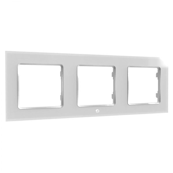 Shelly Wall Switch sorolókeret, 3-as fehér üveg előlapos fali kapcsoló FG3800235266243 Shelly Wall Switch sorolókeret, 3-as fehér üveg előlapos fali kapcsoló FG3800235266243