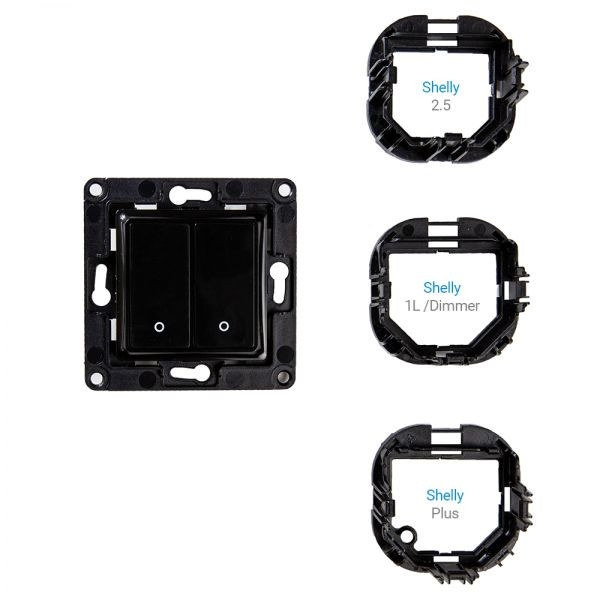Shelly Wall Switch fali villanykapcsoló, 2 gombos fekete fali kapcsoló FG3800235266182 Shelly Wall Switch fali villanykapcsoló, 2 gombos fekete fali kapcsoló FG3800235266182