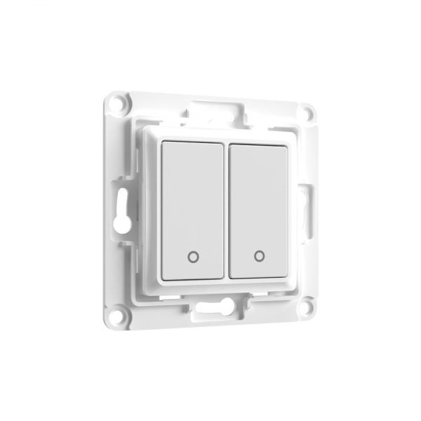 Shelly Wall Switch fali villanykapcsoló, 2 gombos fehér fali kapcsoló FG3800235266199