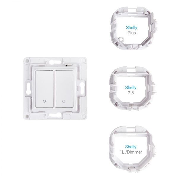 Shelly Wall Switch fali villanykapcsoló, 2 gombos fehér fali kapcsoló FG3800235266199 Shelly Wall Switch fali villanykapcsoló, 2 gombos fehér fali kapcsoló FG3800235266199