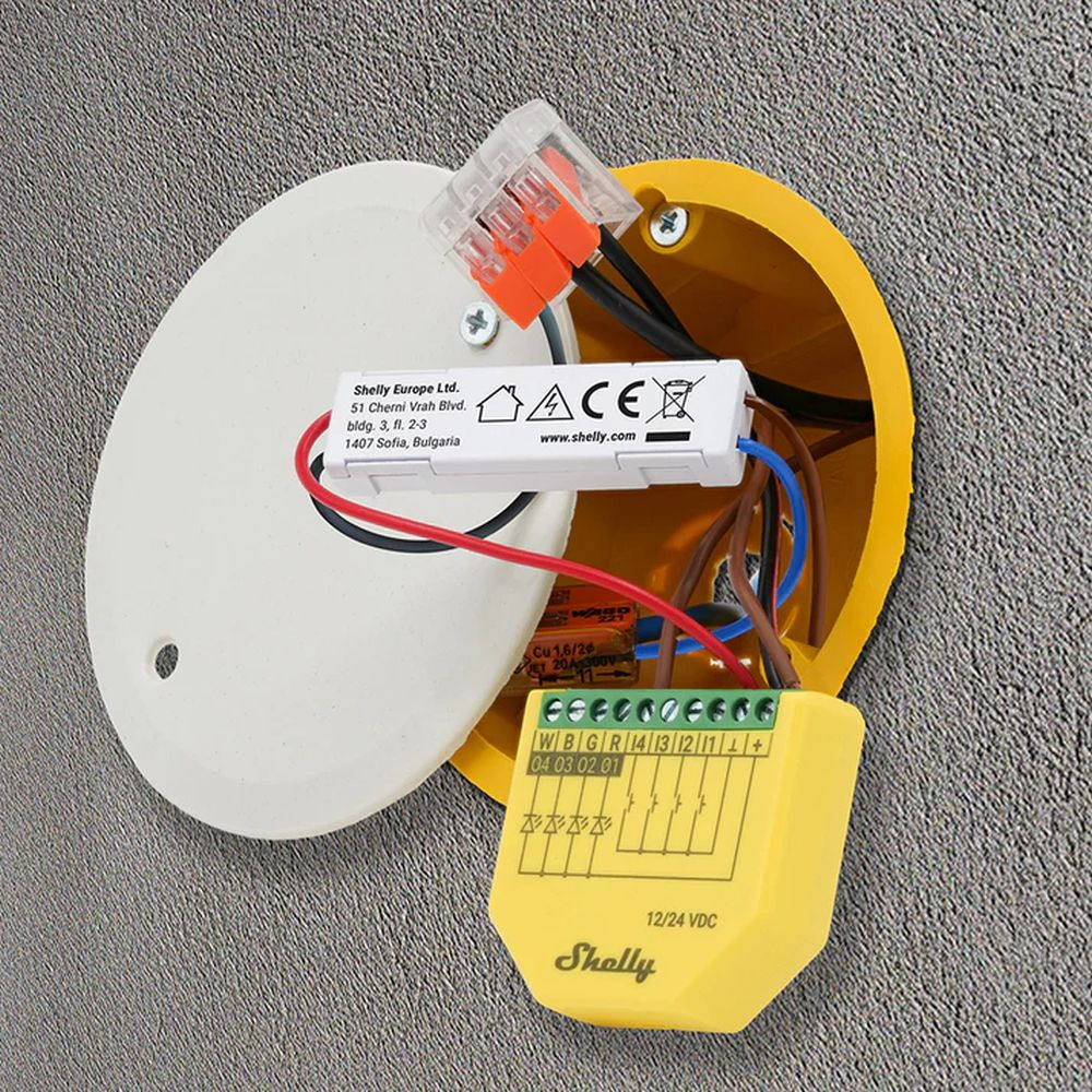 Shelly 1-Channel Decoupler 230V – bemeneti modul|vezeték / csatlakozó / doboz Shelly 1-Channel Decoupler 230V – bemeneti modul|vezeték / csatlakozó / doboz