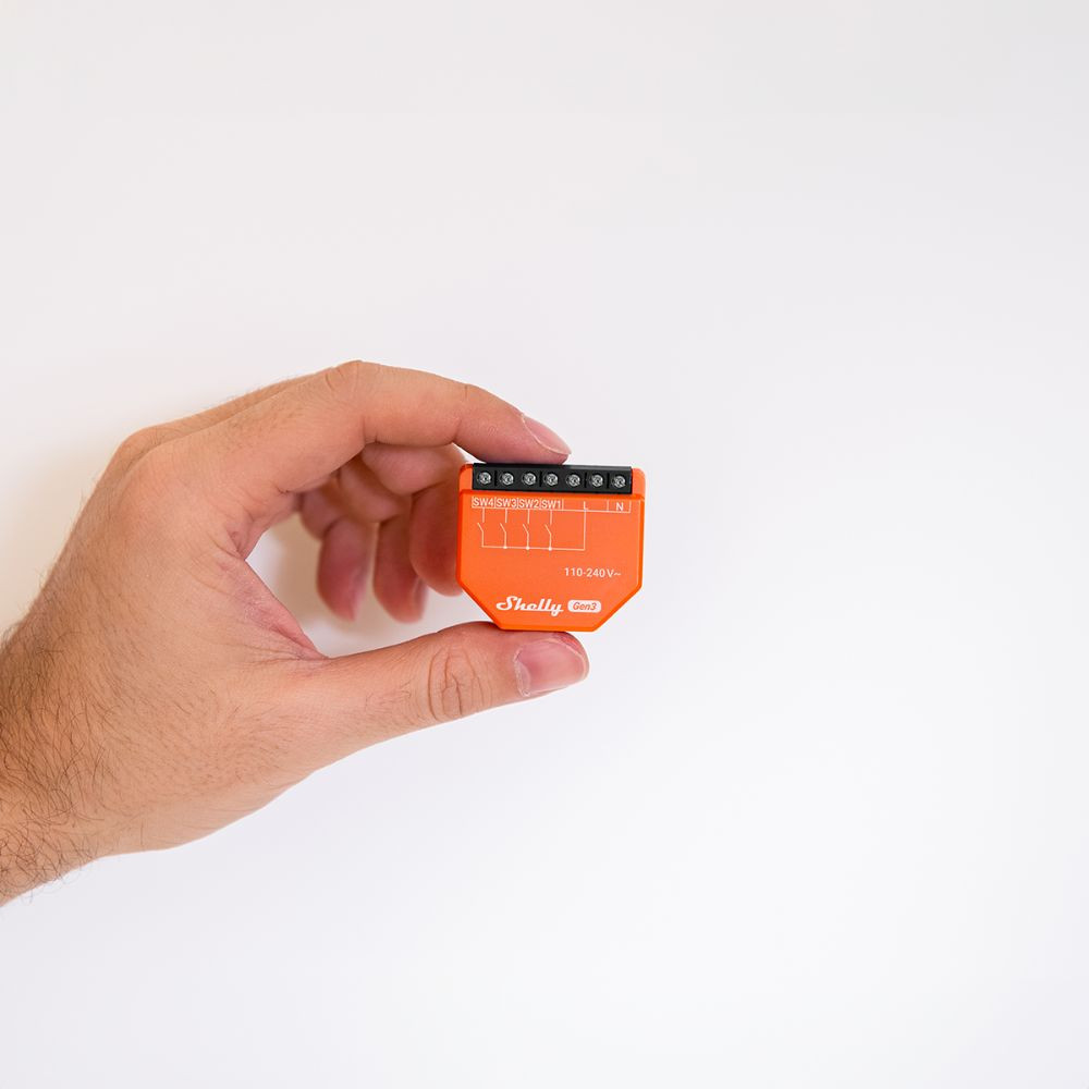 Shelly i4 GEN3 WiFi + Bluetooth okos vezeték nélküli kapcsoló-modul bemeneti modul FG3800235261828 Shelly i4 GEN3 WiFi + Bluetooth okos vezeték nélküli kapcsoló-modul bemeneti modul FG3800235261828