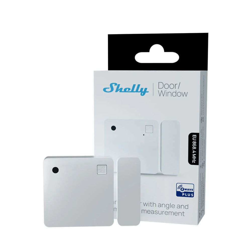 Shelly Wave Door/Window EU LR – ajtó/ablak nyitás és fényérzékelő, Z-Wave, fehér érzékelő Shelly Wave Door/Window EU LR – ajtó/ablak nyitás és fényérzékelő, Z-Wave, fehér érzékelő