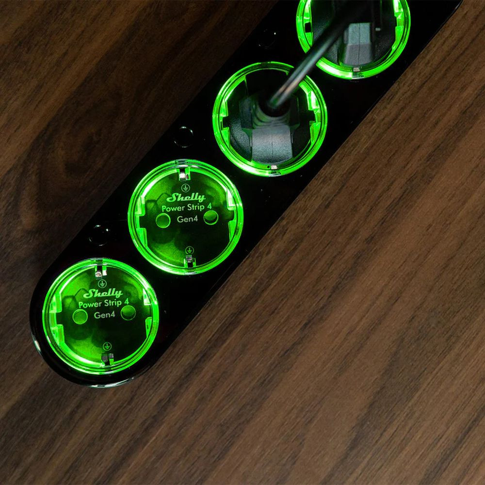 Shelly Power Strip 4 Gen4 – okos konnektor elosztó négy aljzattal, fogyasztásmérős, Wi-Fi, Zigbee, Matter, fekete fogyasztásmérő|konnektor / elosztó FG3800238070564 Shelly Power Strip 4 Gen4 – okos konnektor elosztó négy aljzattal, fogyasztásmérős, Wi-Fi, Zigbee, Matter, fekete fogyasztásmérő|konnektor / elosztó FG3800238070564