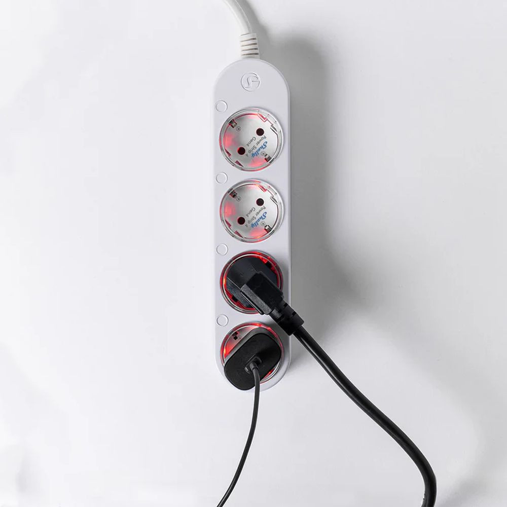 Shelly Power Strip 4 Gen4 – okos konnektor elosztó négy aljzattal, fogyasztásmérős, Wi-Fi, Zigbee, Matter, fehér konnektor / elosztó|fogyasztásmérő FG3800238070564 Shelly Power Strip 4 Gen4 – okos konnektor elosztó négy aljzattal, fogyasztásmérős, Wi-Fi, Zigbee, Matter, fehér konnektor / elosztó|fogyasztásmérő FG3800238070564