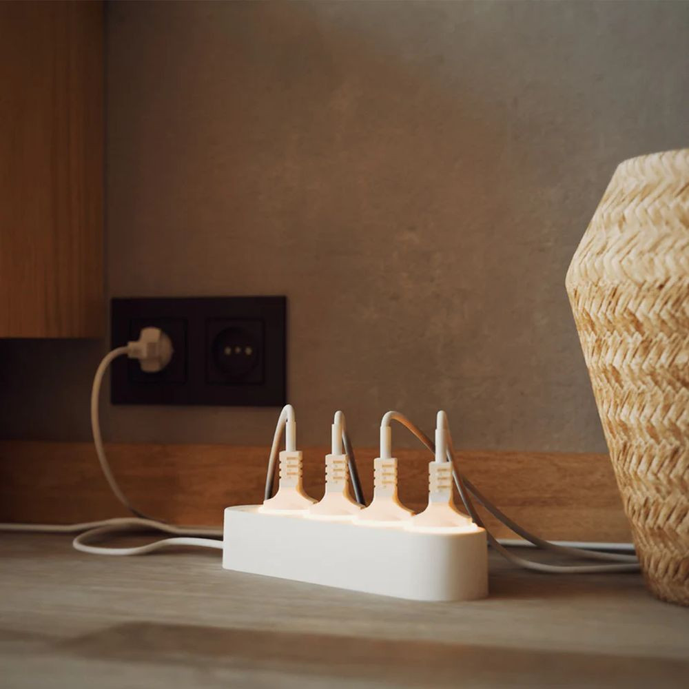 Shelly Power Strip 4 Gen4 – okos konnektor elosztó négy aljzattal, fogyasztásmérős, Wi-Fi, Zigbee, Matter, fehér konnektor / elosztó|fogyasztásmérő FG3800238070564 Shelly Power Strip 4 Gen4 – okos konnektor elosztó négy aljzattal, fogyasztásmérős, Wi-Fi, Zigbee, Matter, fehér konnektor / elosztó|fogyasztásmérő FG3800238070564