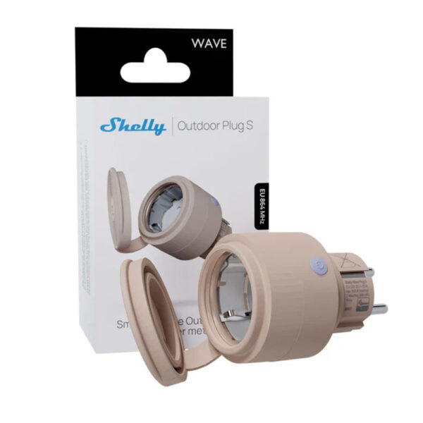 Shelly Wave Outdoor Plug S LR – fogyasztásmérős konnektor, Z-Wave konnektor / elosztó|fogyasztásmérő Shelly Wave Outdoor Plug S LR – fogyasztásmérős konnektor, Z-Wave konnektor / elosztó|fogyasztásmérő
