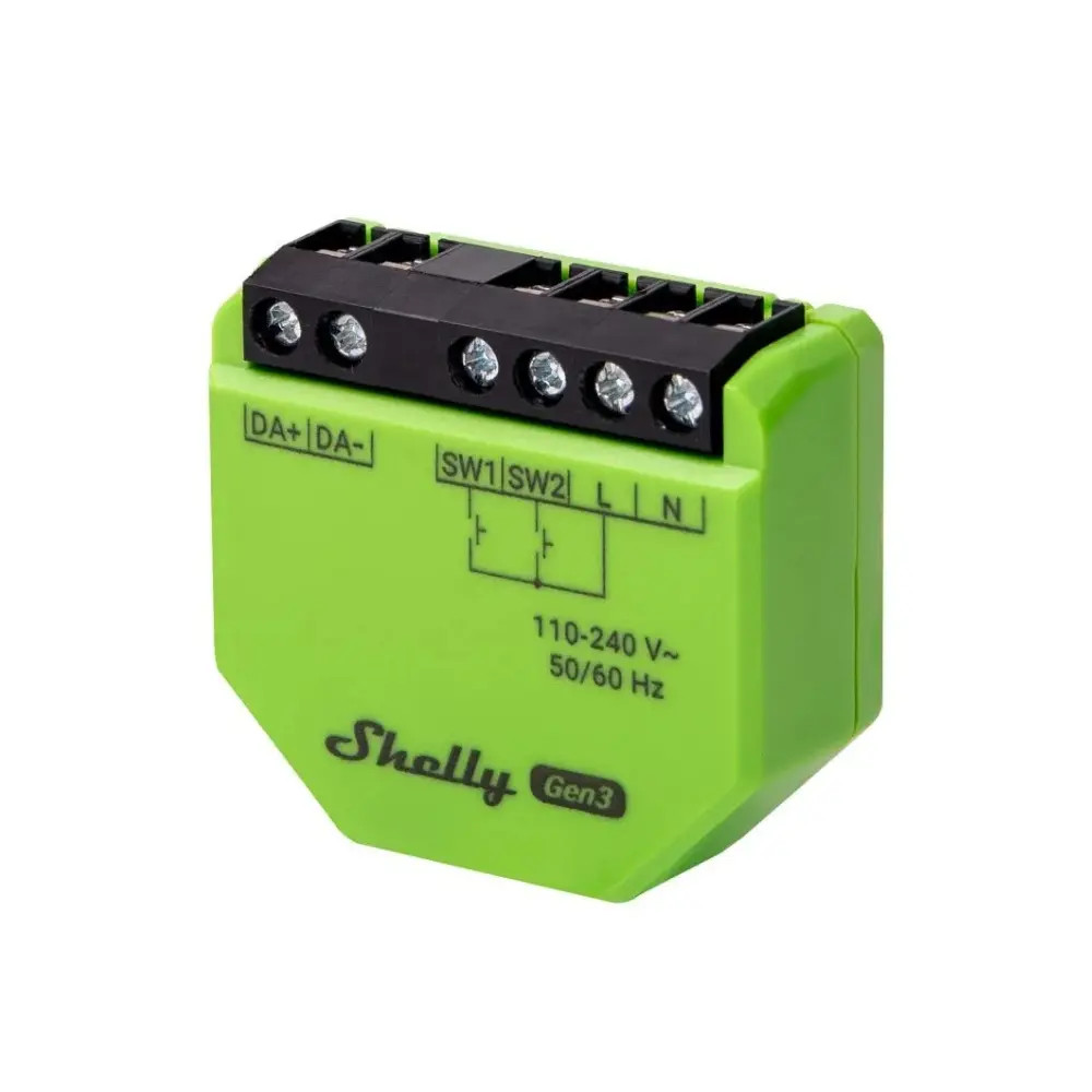 Shelly DALI Dimmer Gen3, professzionális DALI világításvezérlő modul DALI vezérlő|fényerőszabályzó FG3800235261866 Shelly DALI Dimmer Gen3, professzionális DALI világításvezérlő modul DALI vezérlő|fényerőszabályzó FG3800235261866