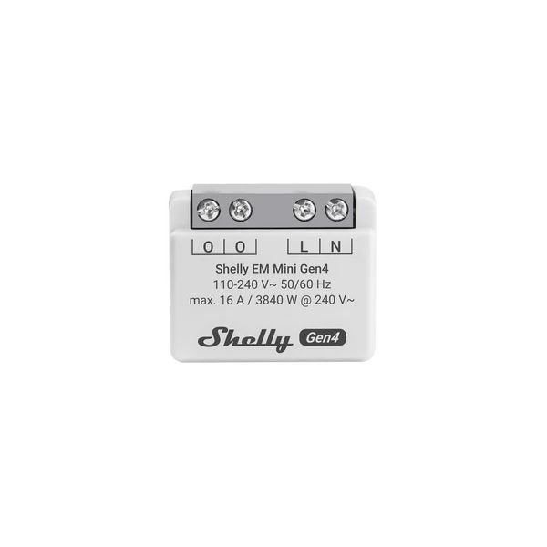 Shelly EM Mini Gen4 – egy áramkörös fogyasztásmérő (16A), Wi-Fi, Bluetooth, Matter, Zigbee fogyasztásmérő Shelly EM Mini Gen4 – egy áramkörös fogyasztásmérő (16A), Wi-Fi, Bluetooth, Matter, Zigbee fogyasztásmérő