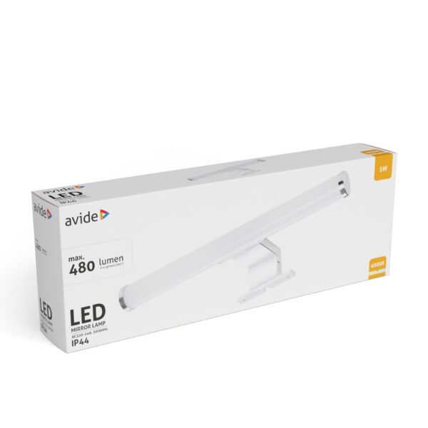 Avide LED Tükörvilágító Lámpa Kerek Króm Műanyag 300mm NW 4000K 5W IP44 | BR (SKU:ALML-R30-C-5W) Egyéb Avide LED Tükörvilágító Lámpa Kerek Króm Műanyag 300mm NW 4000K 5W IP44 | BR (SKU:ALML-R30-C-5W) Egyéb