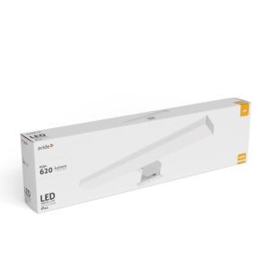 Avide LED Tükörvilágító Lámpa Szögletes Króm Műanyag 400mm NW 4000K 6W IP44 | BR (SKU:ALML-S40-C-6W) Tükörvilágító