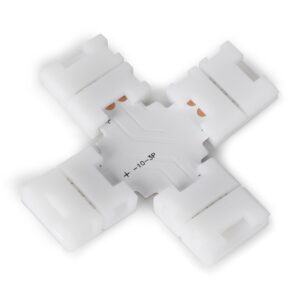 Avide LED Szalag 12-24V X elosztó elem, forr.mentes, CCT-3 eres, 10mm (10 db-os csom.) | BR (SKU:ALSA-XC-3P-2835-10MM-10) CCT