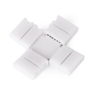 Avide LED Szalag 12-24V X elosztó elem, forr.mentes, RGB+CCT-6 eres, 12mm (10 db-os csom.) | BR (SKU:ALSA-XC-6P-5050-12MM-10) RGB+CCT