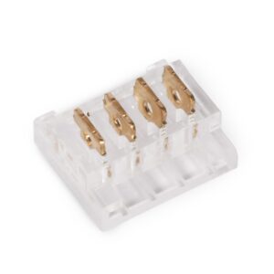 Avide LED Szalag 12-24V csatlakozó, forr.mentes, RGB-4 eres, 10mm (10 db-os csom.) | BR (SKU:ALSA-C-4P-SMD-10MM-10) RGB