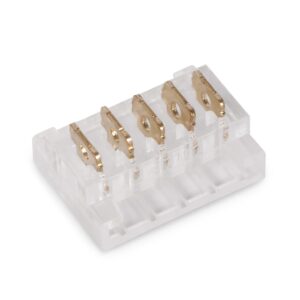 Avide LED Szalag 12-24V csatlakozó, forr.mentes, RGB+W-5 eres, 12mm (10 db-os csom.) | BR (SKU:ALSA-C-5P-SMD-12MM-10) RGB+W