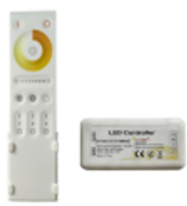 Avide LED szalag kiegészítő – 3- zónás CCT vezérlő távirányítóval, alkalmas CLED és SMD szalaghoz – CCT | BR (SKU:ALSA-D-CCT-RC) CCT