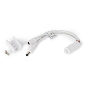 Avide LED Szalag 12-24V X elosztó elem, forr.mentes, fehér-2 eres, 8mm (10 db-os csom.) | BR (SKU:ALSA-XC-2P-2835-8MM-10) Egyszínű