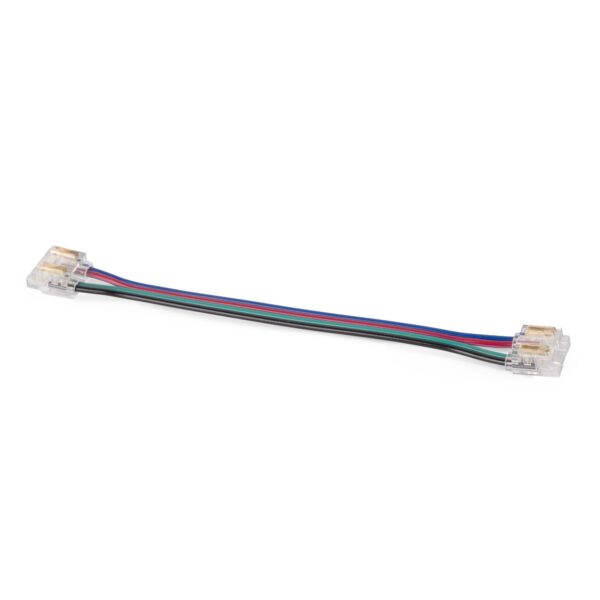 Avide C-LED Szalag 12-24V toldó, forr.mentes, RGB-4 eres, 10mm/100mm (10 db-os csom.) | BR (SKU:ALSA-SC10-4P-COB-10MM-10) RGB