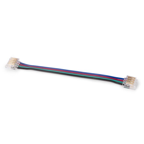 Avide LED Szalag 12-24V toldó, forr.mentes, RGB-4 eres, 10mm/100mm (10 db-os csom.) | BR (SKU:ALSA-SC10-4P-SMD-10MM-10) RGB
