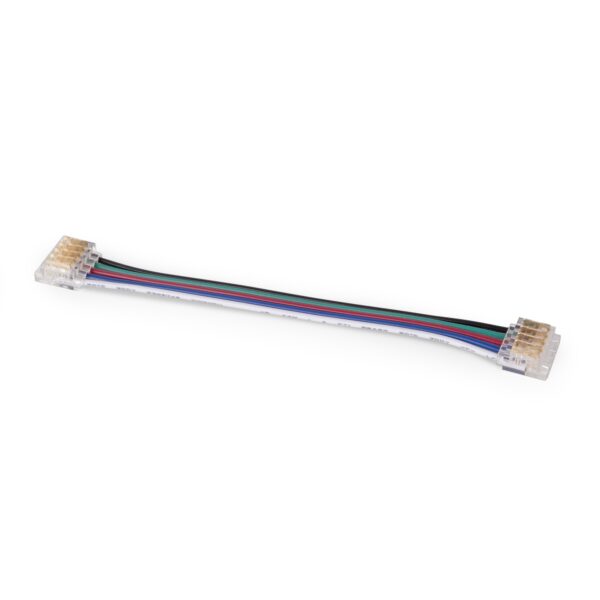 Avide LED Szalag 12-24V toldó, forr.mentes, RGB+W-5 eres, 12mm/100mm (10 db-os csom.) | BR (SKU:ALSA-SC10-5P-SMD-12MM-10) RGB+W