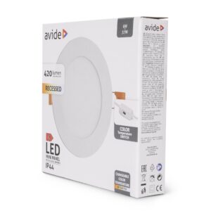 Avide LED Beépíthető Kerek Mennyezeti Lámpa ALU 6W CCT IP44/IP20 | BR (SKU:AMRPCCT-R-6W-ALU44) Kerek
