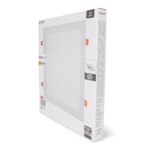 Avide LED Beépíthető Négyzetes Mennyezeti Lámpa ALU 24W CCT IP44/IP20 | BR (SKU:AMRPCCT-S-24W-ALU44)