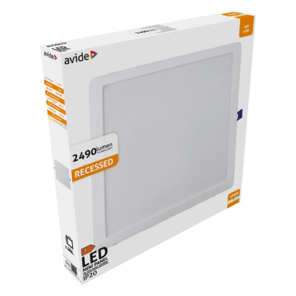 Avide LED Beépíthető Négyzetes Mennyezeti Lámpa Műanyag 24W NW 4000K | BR (SKU:AMRPNW-S-24W-PC) Négyzetes Avide LED Beépíthető Négyzetes Mennyezeti Lámpa Műanyag 24W NW 4000K | BR (SKU:AMRPNW-S-24W-PC) Négyzetes