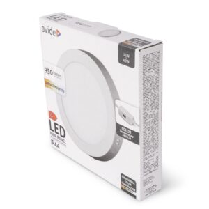 Avide LED Falra Szerelhető Kerek Mennyezeti Lámpa ALU 12W CCT IP44/IP20 | BR (SKU:AMSMPCCT-R-12W-ALU44) Kerek
