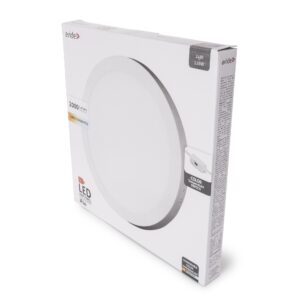 Avide LED Falra Szerelhető Kerek Mennyezeti Lámpa ALU 24W CCT IP44/IP20 | BR (SKU:AMSMPCCT-R-24W-ALU44) Kerek