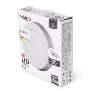 Avide LED Falra Szerelhető Kerek Mennyezeti Lámpa ALU 6W CCT IP44/IP20 | BR (SKU:AMSMPCCT-R-6W-ALU44) Kerek