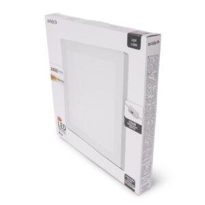 Avide LED Falra Szerelhető Négyzetes Mennyezeti Lámpa ALU 24W CCT IP44/IP20 | BR (SKU:AMSMPCCT-S-24W-ALU44) Négyzetes